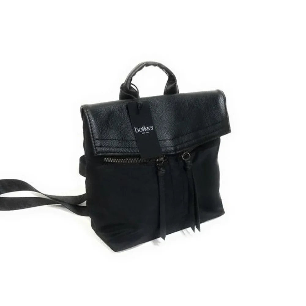 Botkier Trigger Nylon Backpack In Black/Gunmetal